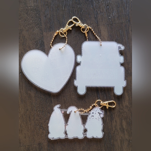 3/$15 Handcrafted Diamond Art Purse/Key Charms - Picture 2 of 5